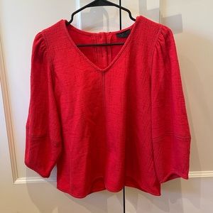 Current Air Los Angeles red long sleeve flowy top size S